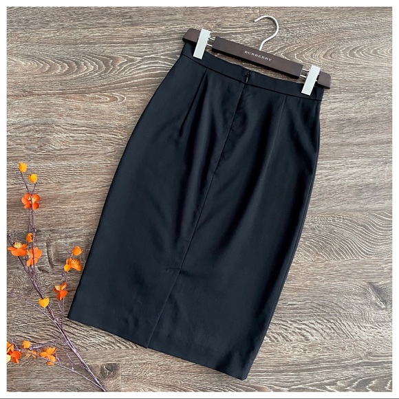 Burberry Black Wool Pencil Skirt - Picture 6 of 12